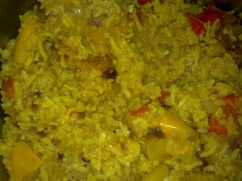 Cabbage-Pumpkin-Capsicum pulao