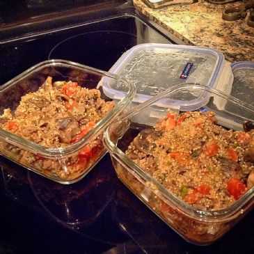 High Protein One Pan Quinoa Beef Mix