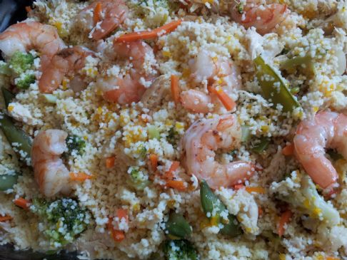 Thai Ginger, Chicken and Shrimp Couscous Salad