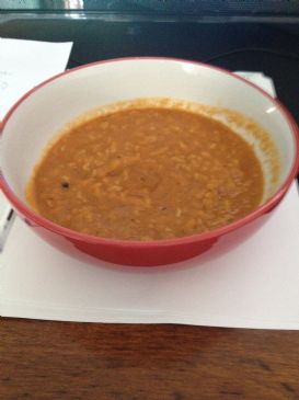 sweet potato, vegetable and rice spicy soup