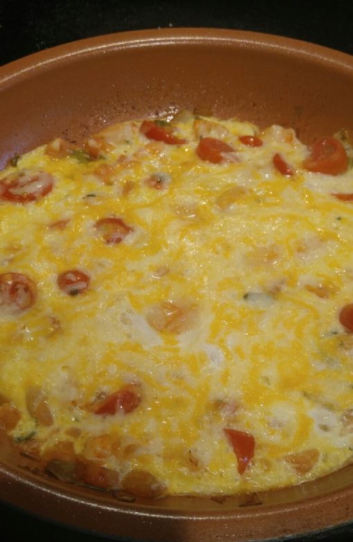 Basic shrimp fritatta