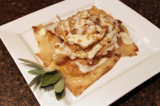 Pumpkin Ravioli with Gorgonzola Sauce