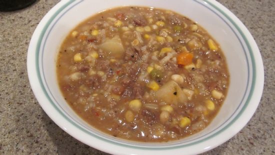 Hamburger Bean soup