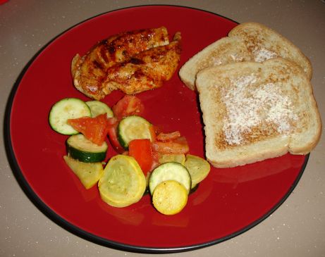Skillet Chicken with Zucchini and Tomatoes