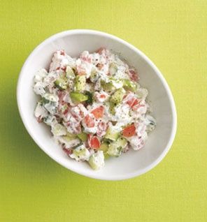 Creamy Cucumber, Tomato and Avocado Salad