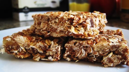 Chocolate Coconut Pineapple Crunchy Granola Bars