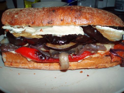 Roasted Mediterranean Vegetable Sandwich