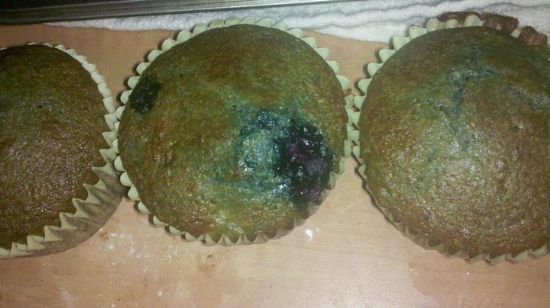 Blue-Banana Muffins