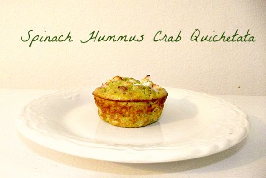 Spinach Crab Hummus Quichetatas