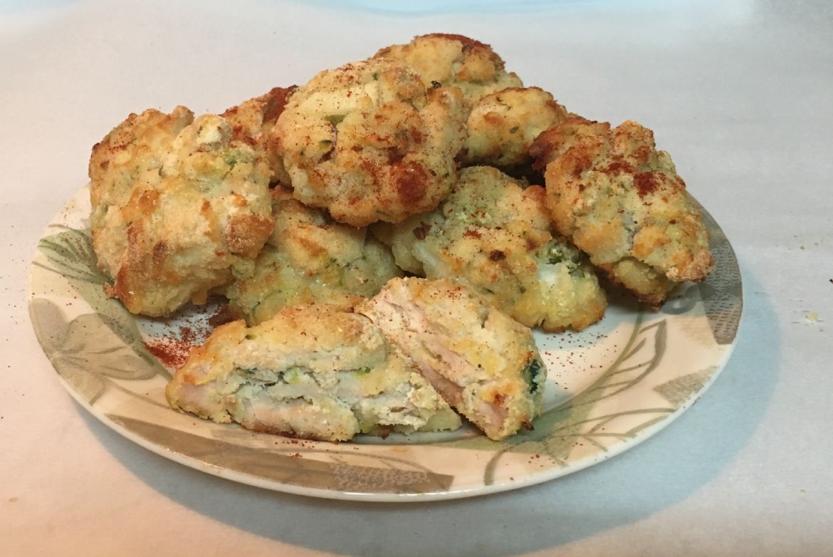 Caribbean Baked Chicken Fritter