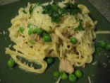 Linguine w/Garlicky Clams and Peas