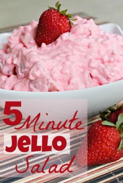 5 Minute Strawberry Jello Salad
