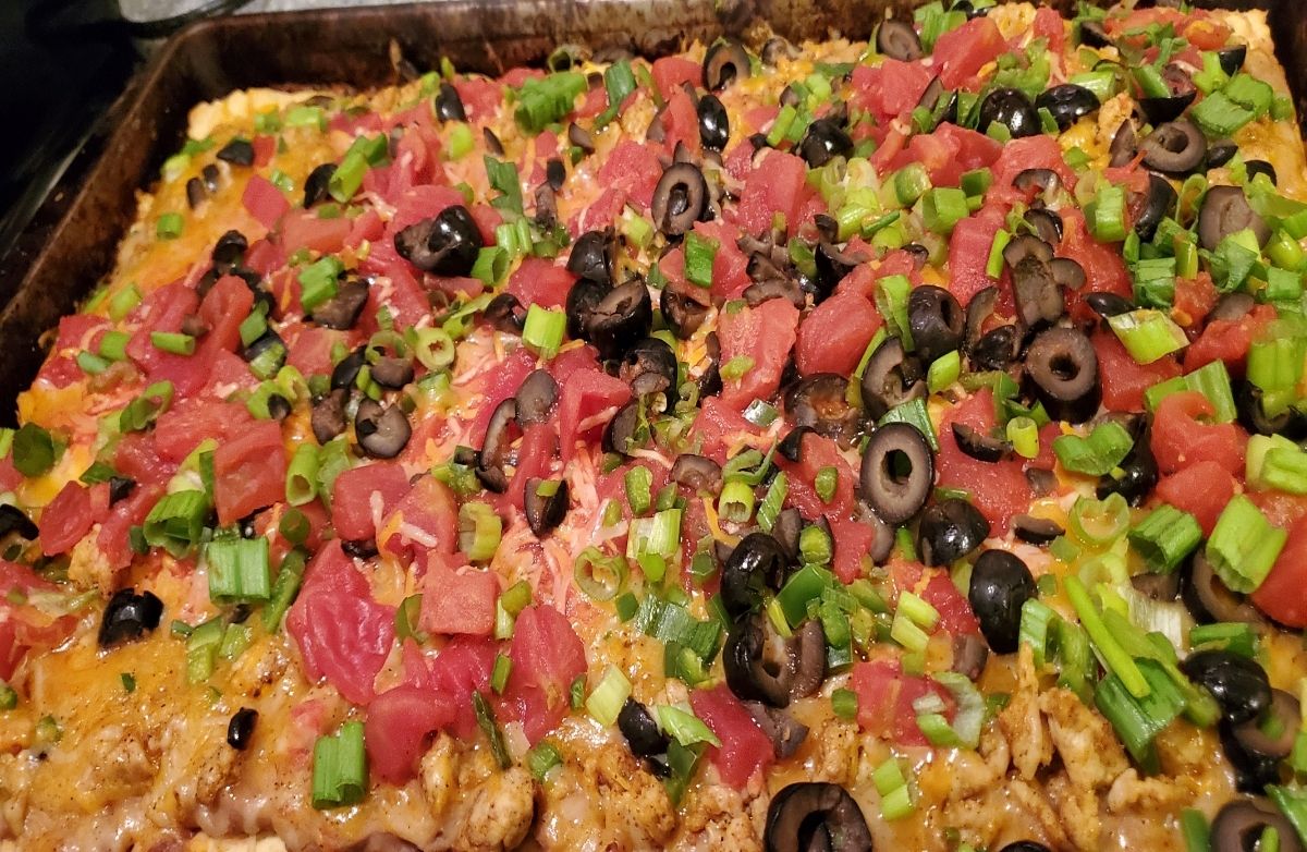 Crescent Roll Taco Pizza