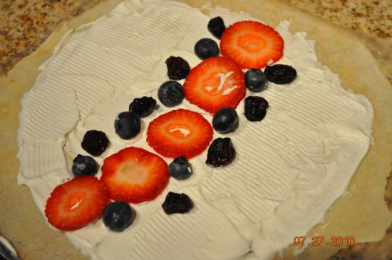 Crepes w/Berries in 3 min. or less