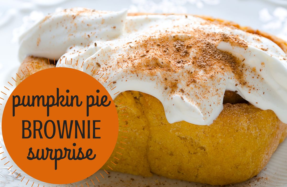 Mamms' Pumpkin Pie Brownie Surprise