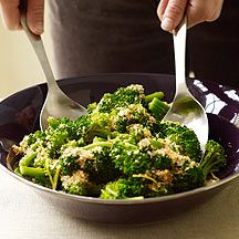 Broccoli with Lemon-Garlic Crumbs