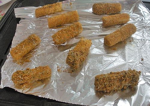 low carb, low calorie mozzarella sticks