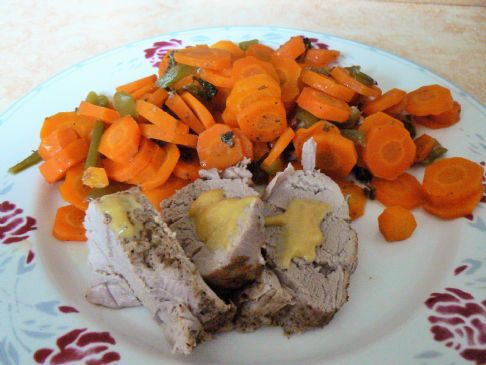 Pork roast with melty carrots