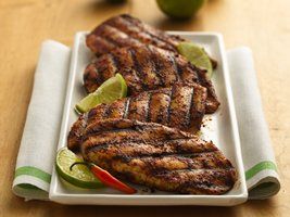 Lime- and Chili- Rubbed Chicken Breasts