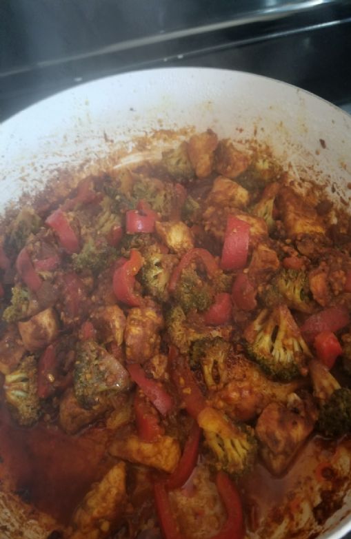 One pot Chicken Curry stir fry
