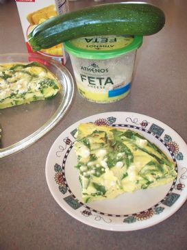 Spinach and Zucchini Egg Beater Frittata
