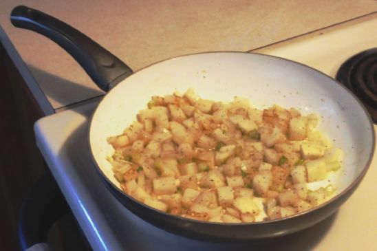 Daikon Radish Home Fries, Low Carb