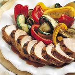 Thai Pork Tenderloin with Grilled Vegetables