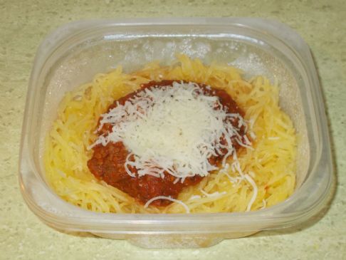 Spaghetti Squash and Semi-homemade Sauce