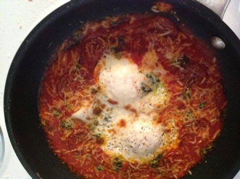 Italian eggs in tomato sauce