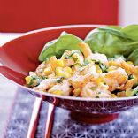 Sizzling Shrimp with Corn Relish