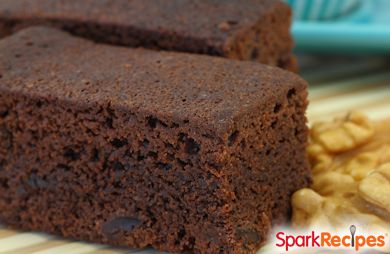 Dark Chocolate Whole Wheat Zucchini Brownies w/ Agave Nectar