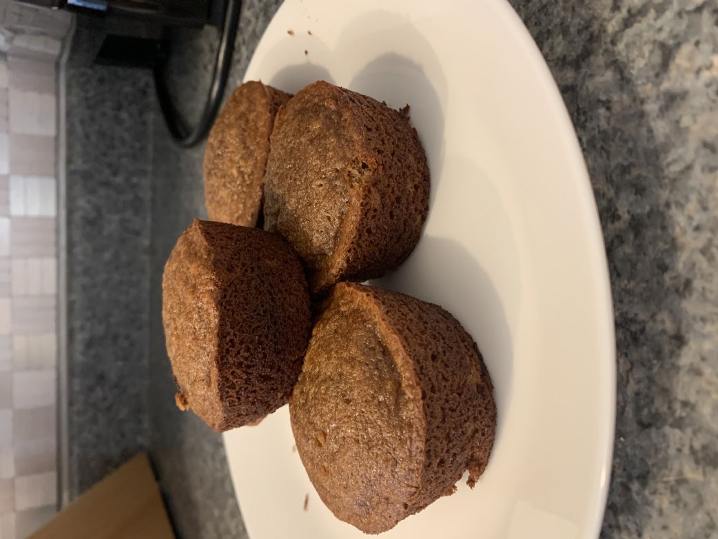 Banana Nutella Protein Muffins