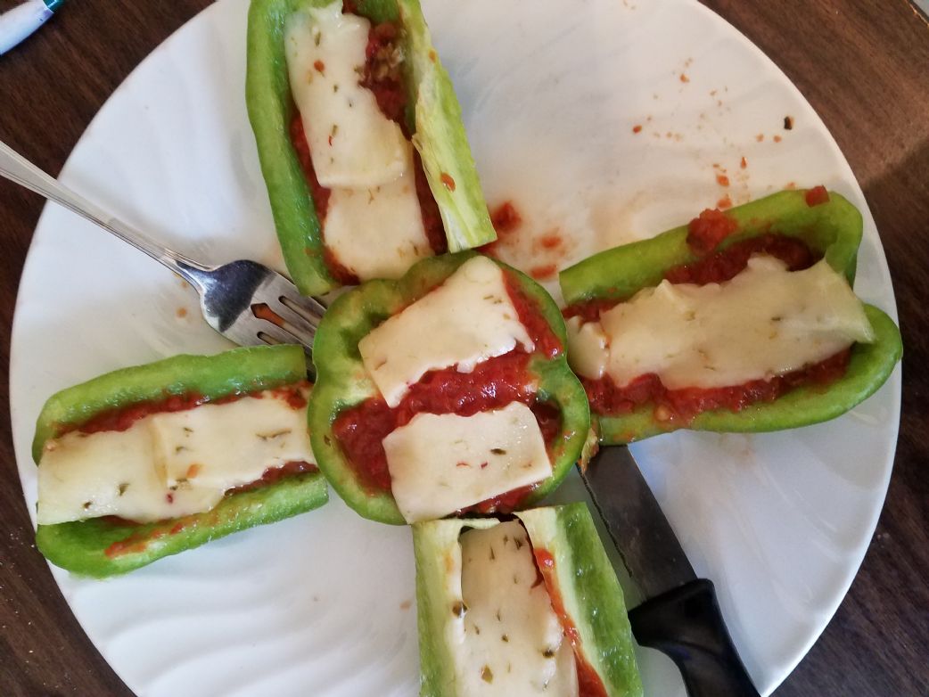 Cheesy Spicy Bell Pepper