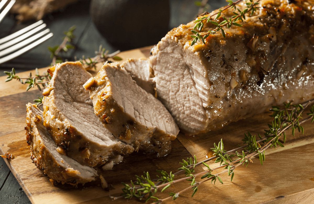 Pork Loin with Garlic and Rosemary