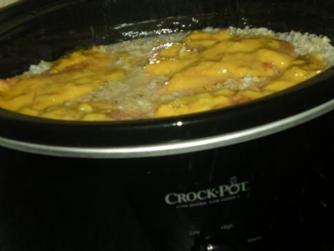 Easy Cheesy Chicken, Rice, Broc, ALL IN ONE CROCK POT