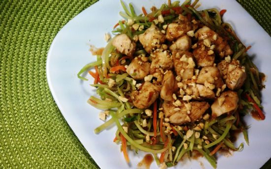 Asian Chicken with Spicy Peanut Sauce PSMF