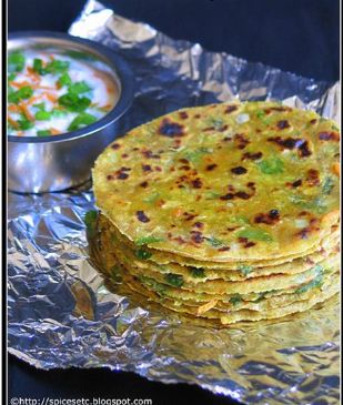 Paneer and Mixed Veg Paratha