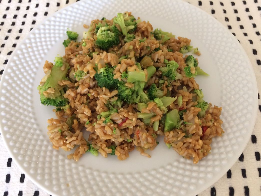 Brown Rice and Broccoli Pilaf