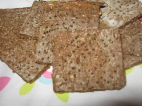 cracking crackers - made with butterbean and ground spelt flakes 29cals each