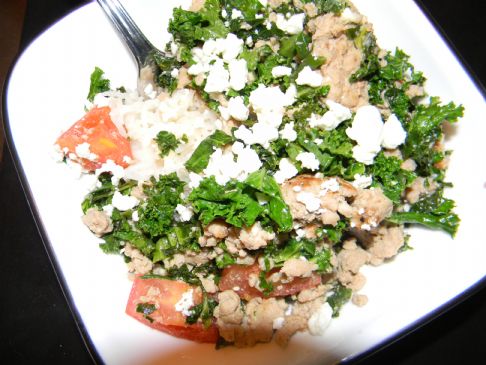 Candiss's Veal, Kale and Tomato Dish