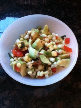Raw Corn and Avocado Salad