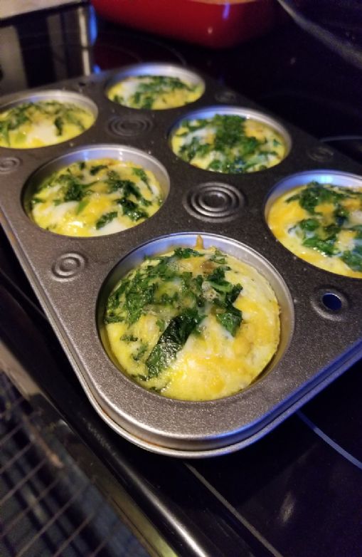 Sausage and Kale Egg Bakes