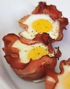 Baked Ham and Eggs Cups