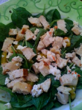 Spicy Chicken Spinach Salad