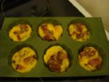 Mini Turkey Bacon and Onion Egg Quiches