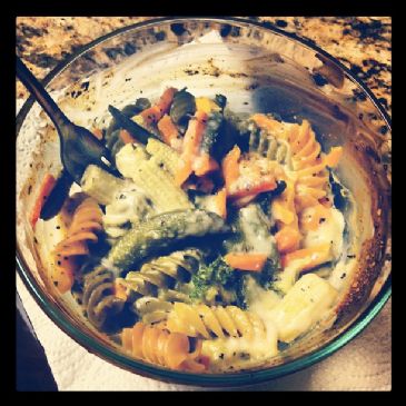 Rotini and Vegtable Cheese Casserole