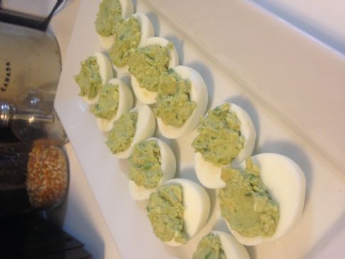 Guacamole Deviled Eggs