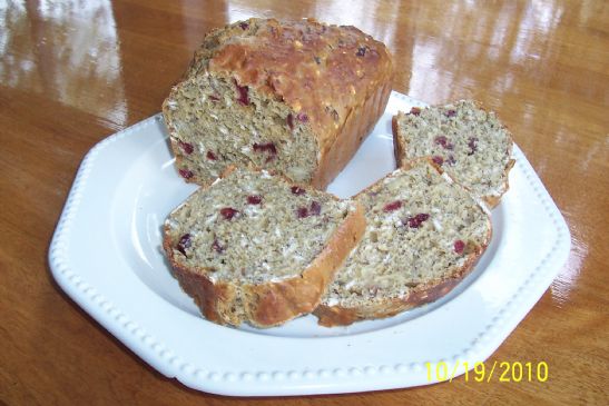 Healthy Cranberry Orange Bread