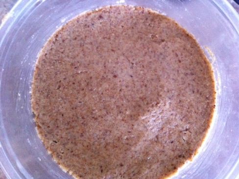 Homemade Almond butter with flax