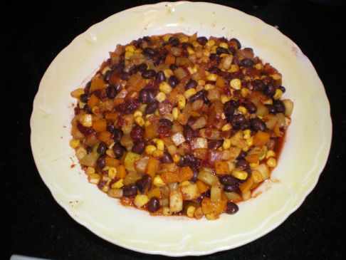 Spicy Zucchini, Corn and Black Bean Medley